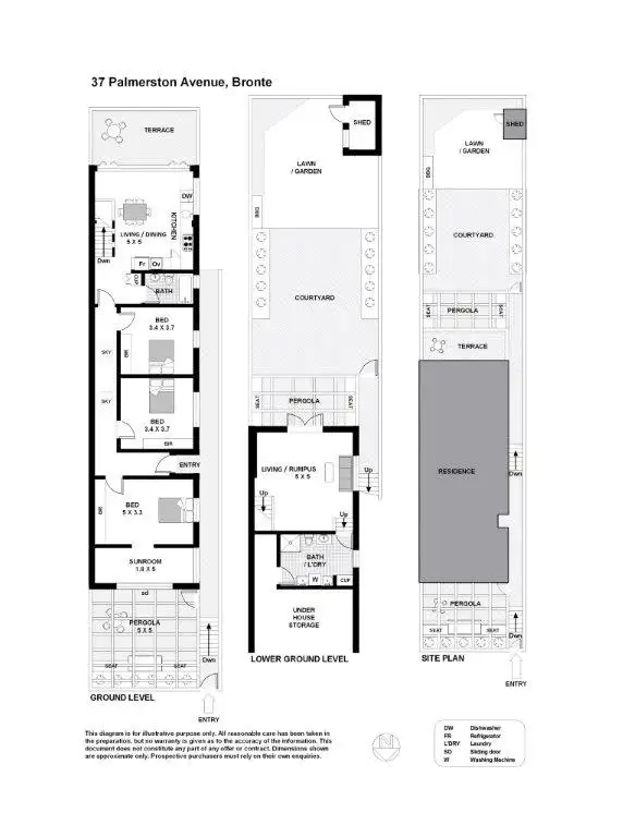 Floorplan of Homely house listing, 37 Palmerston Avenue, Bronte NSW 2024