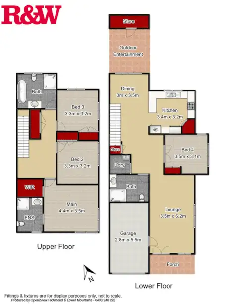 Floorplan of Homely semi-detached listing, 2/41 Trinity Drive, Cambridge Gardens NSW 2747