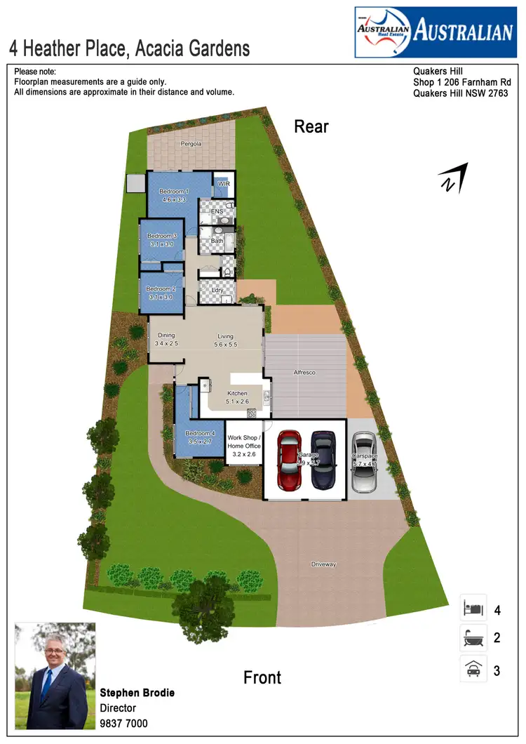 Floorplan of Homely house listing, 4 Heather Place, Acacia Gardens NSW 2763