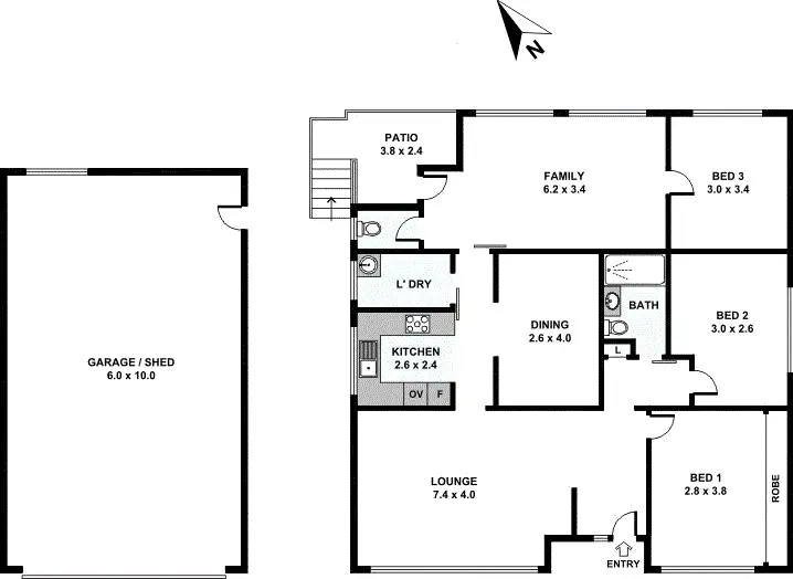 Floorplan of Homely house listing, 50 Sylvia Street, Blacktown NSW 2148