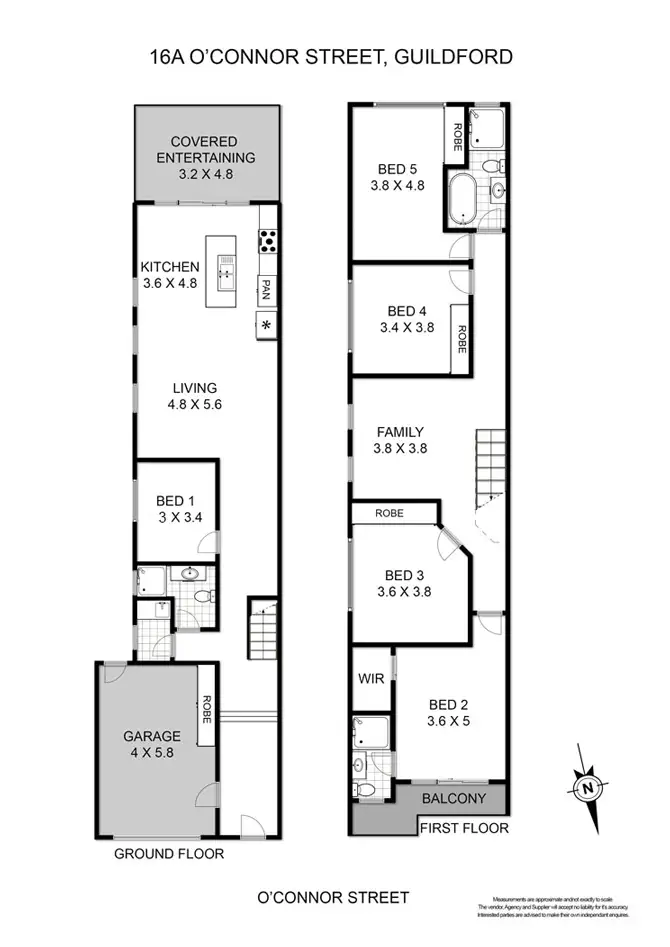Floorplan of Homely house listing, 16a O'Connor Street, Guildford NSW 2161