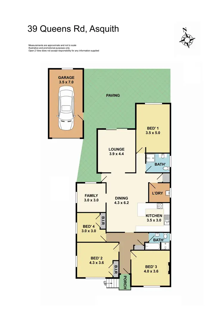 Floorplan of Homely house listing, 39 Queens Road, Asquith NSW 2077