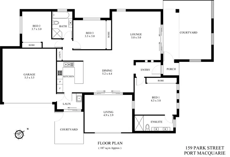 Floorplan of Homely house listing, 159 Park Street, Port Macquarie NSW 2444