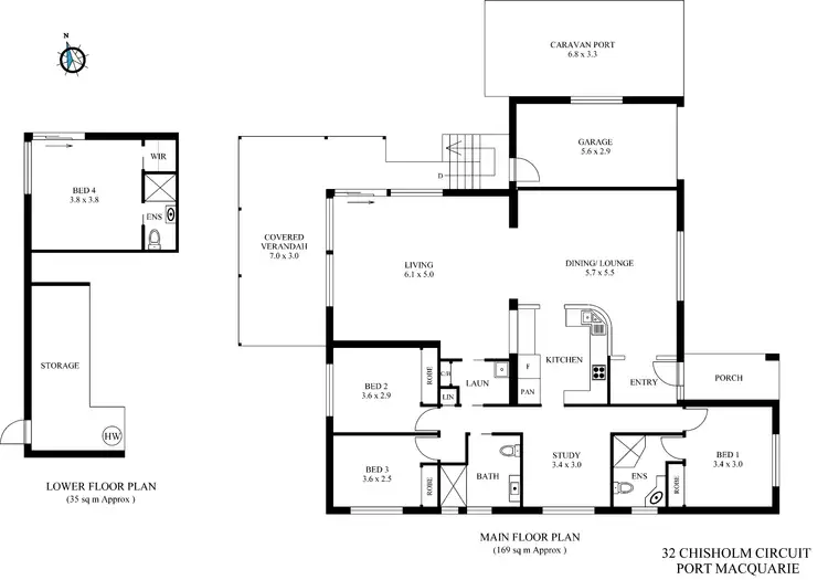 Floorplan of Homely house listing, 32 Chisholm Circuit, Port Macquarie NSW 2444