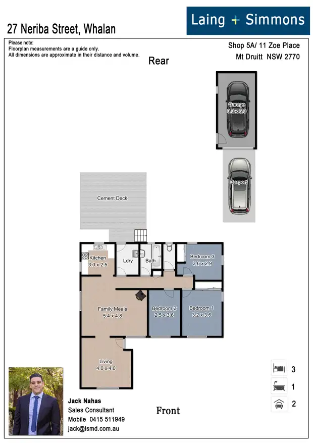 Floorplan of Homely house listing, 27 Neriba Crescent, Whalan NSW 2770