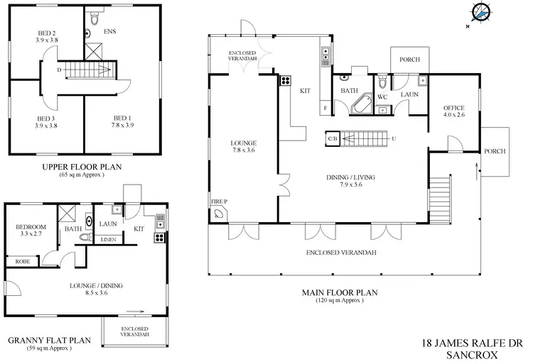 Floorplan of Homely house listing, 18 James Ralfe Drive, Sancrox NSW 2446