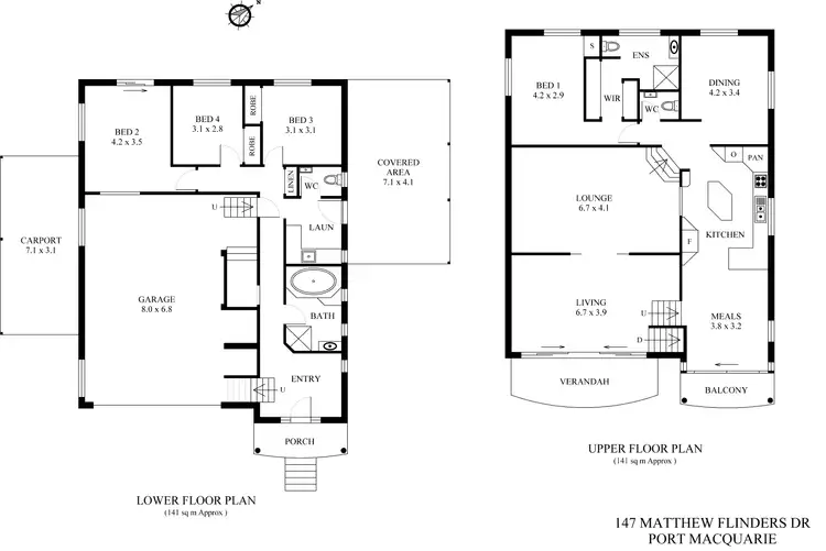 Floorplan of Homely house listing, 147 Matthew Flinders Drive, Port Macquarie NSW 2444