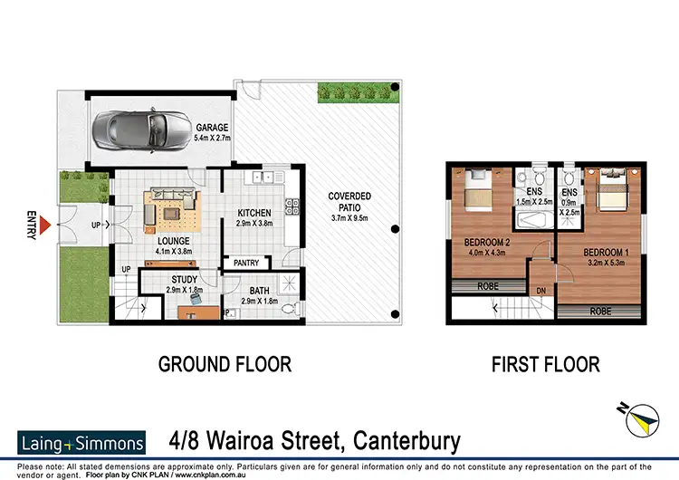 Floorplan of Homely townhouse listing, 4/8 Wairoa Street, Campsie NSW 2194