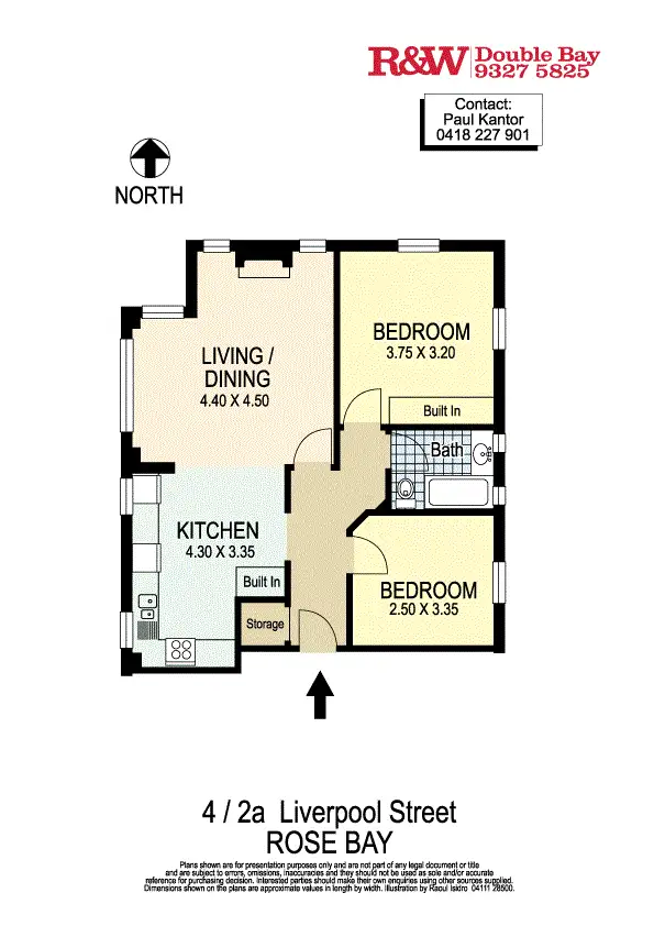 Floorplan of Homely apartment listing, 4/2a Liverpool Street, Rose Bay NSW 2029