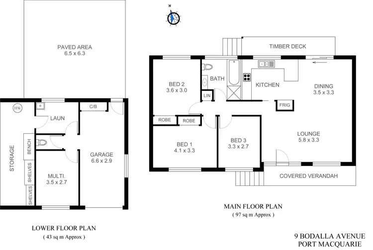 Floorplan of Homely house listing, 9 Bodalla Avenue, Port Macquarie NSW 2444