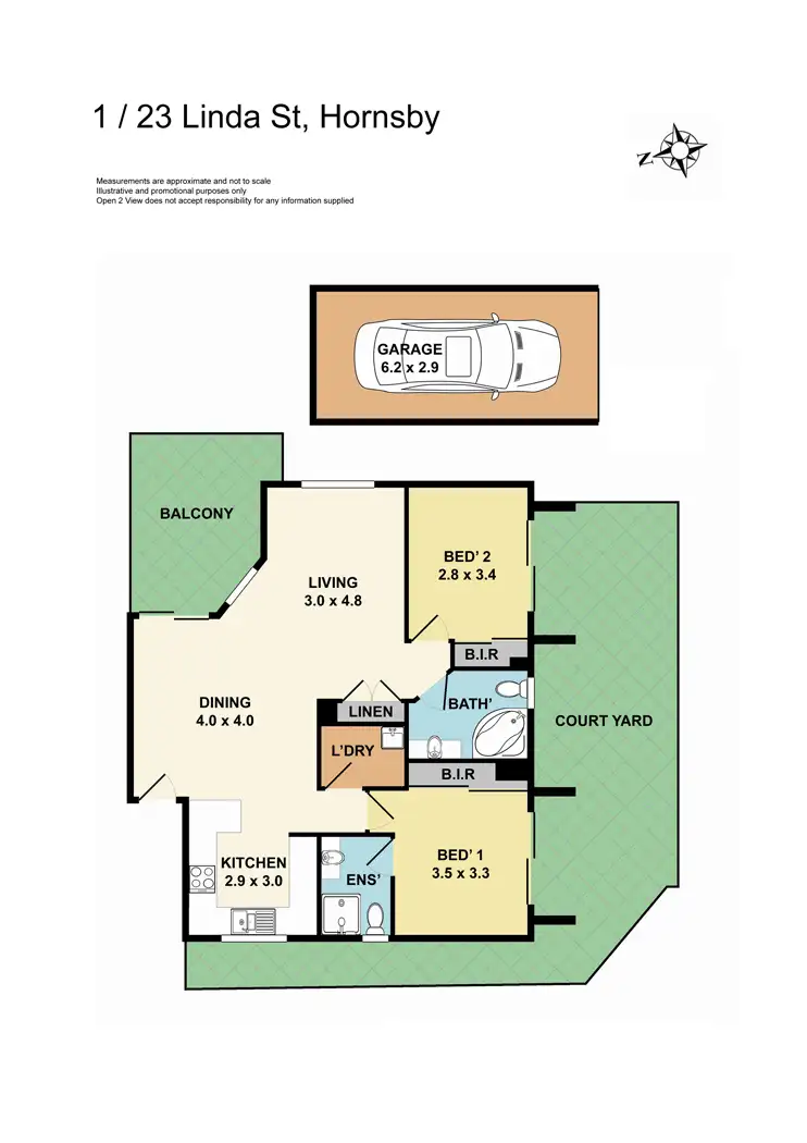 Floorplan of Homely unit listing, 1/23-27 Linda Street, Hornsby NSW 2077