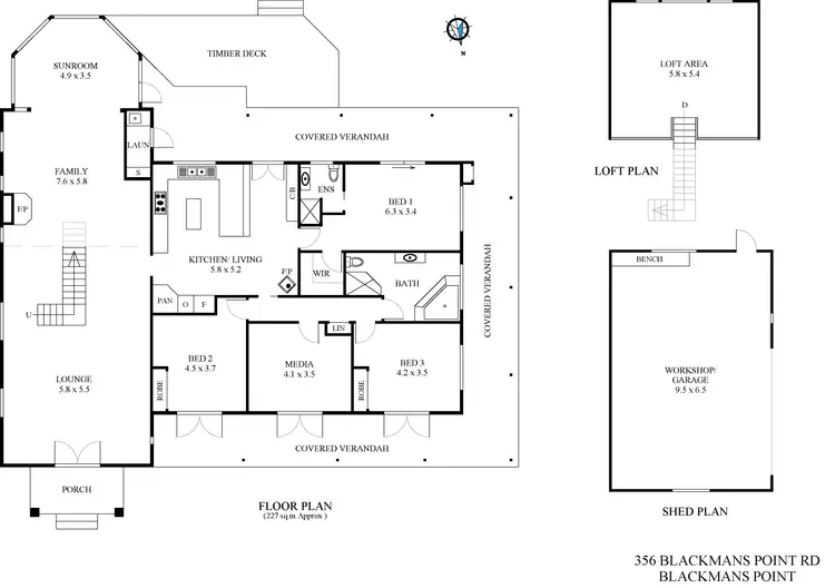 Floorplan of Homely house listing, 356 Blackmans Point Rd, Port Macquarie NSW 2444