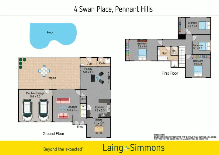 Floorplan of Homely house listing, 4 Swan Place, Pennant Hills NSW 2120