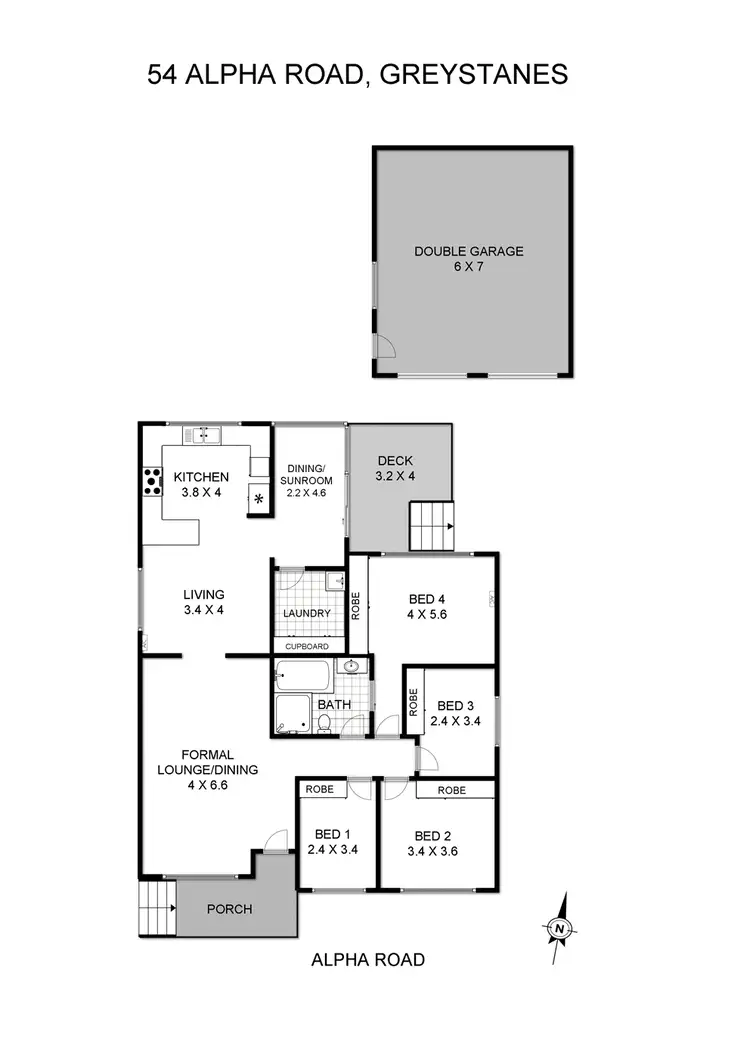 Floorplan of Homely house listing, 54 Alpha Road, Greystanes NSW 2145