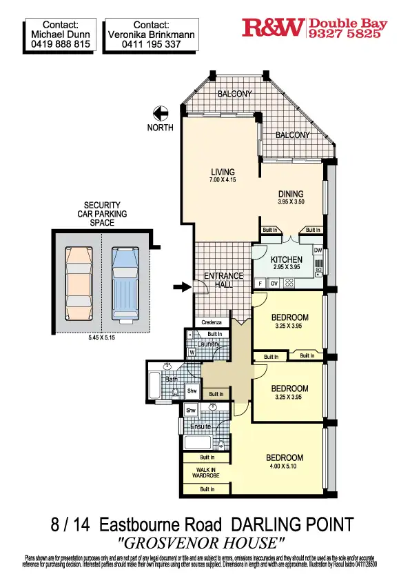 Floorplan of Homely apartment listing, 8/14 Eastbourne Road, Darling Point NSW 2027