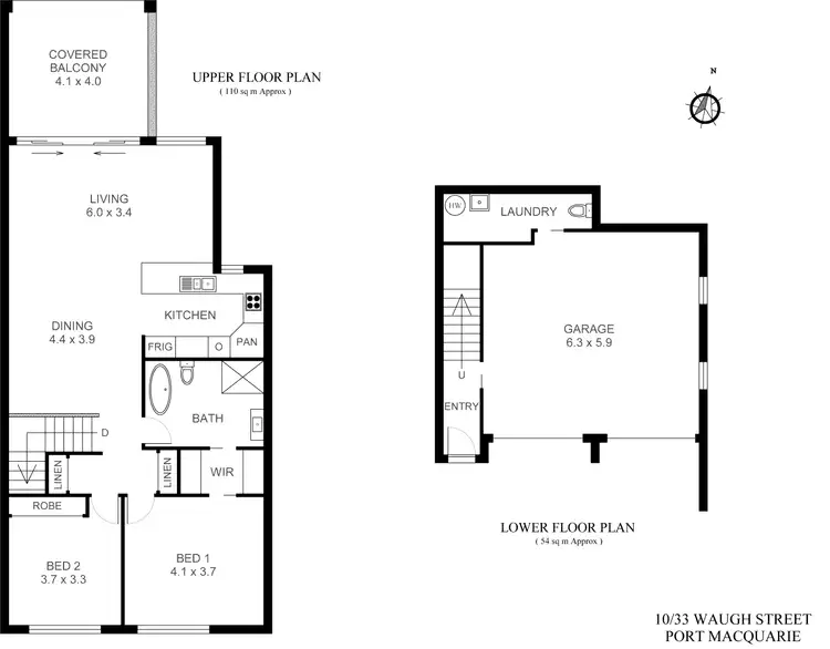 Floorplan of Homely apartment listing, 10/33 Waugh Street, Port Macquarie NSW 2444