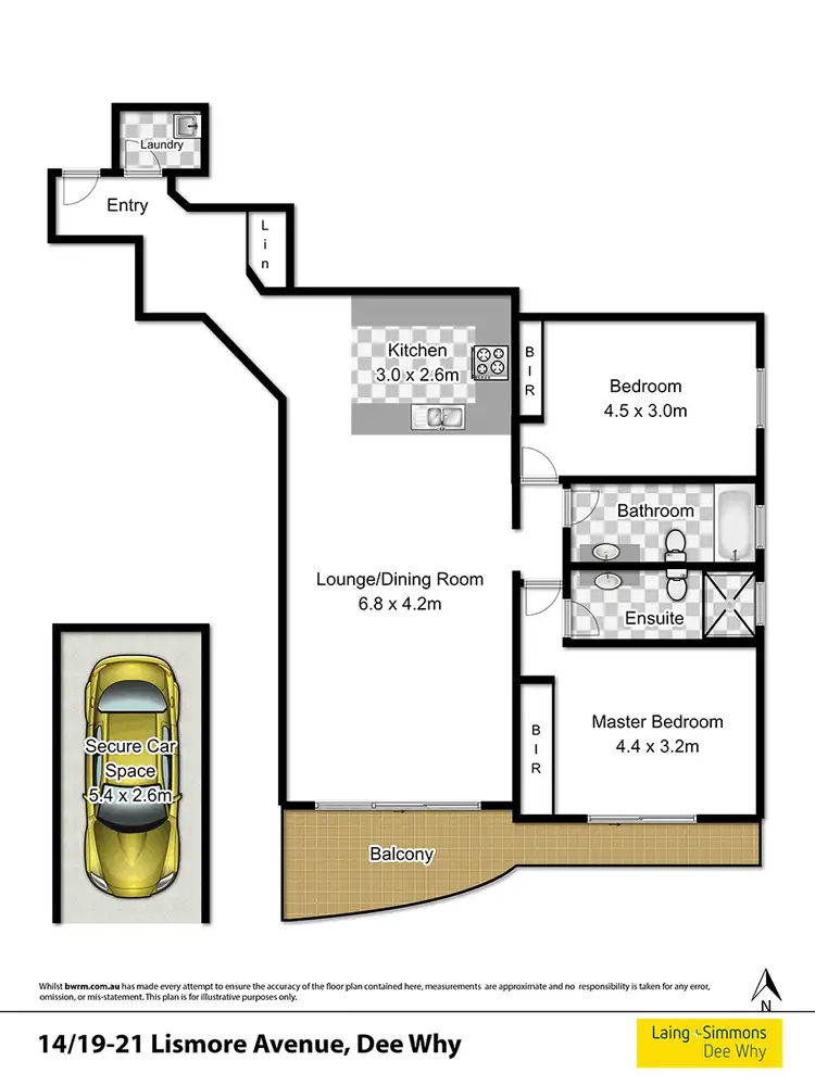Floorplan of Homely unit listing, 14/19-21 Lismore Avenue, Dee Why NSW 2099
