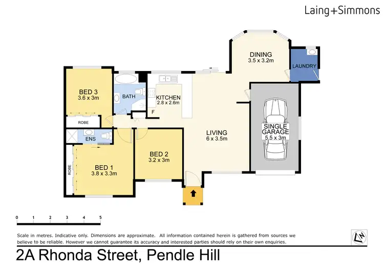 Floorplan of Homely villa listing, 2A Rhonda Street, Pendle Hill NSW 2145