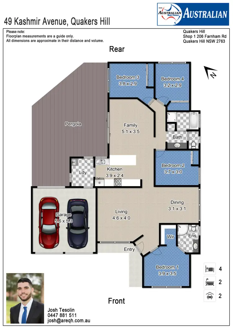 Floorplan of Homely house listing, 49 Kashmir Avenue, Quakers Hill NSW 2763