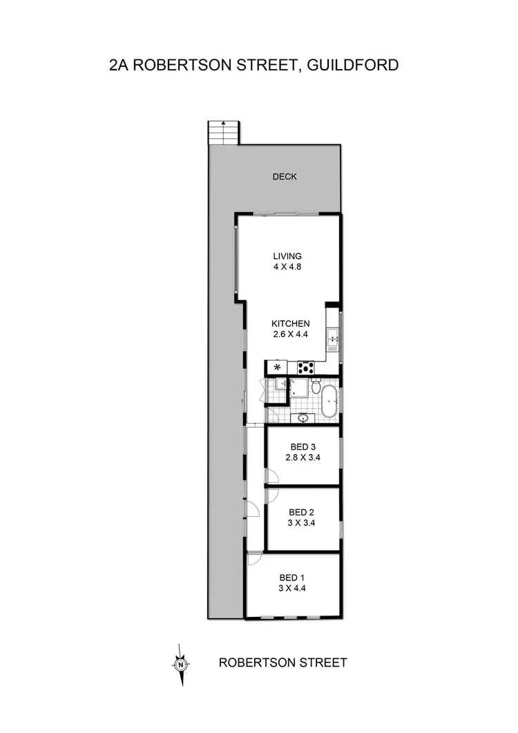 Floorplan of Homely house listing, 2A Robertson Street, Guildford NSW 2161