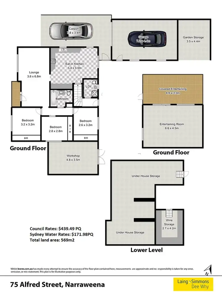 Floorplan of Homely house listing, 75 Alfred Street, Narraweena NSW 2099