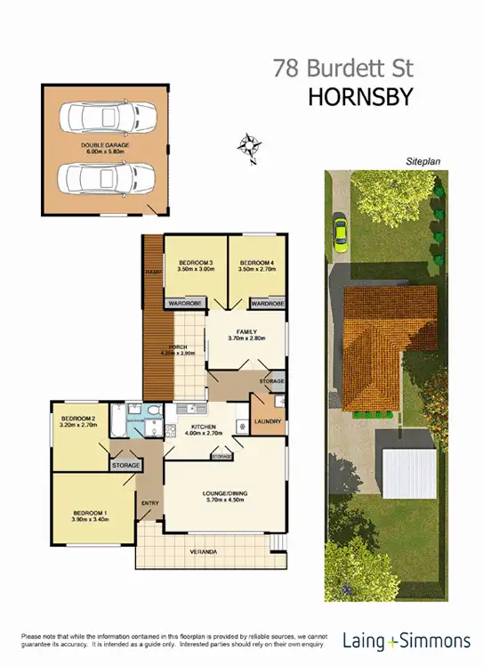 Floorplan of Homely house listing, 78 Burdett Street, Hornsby NSW 2077