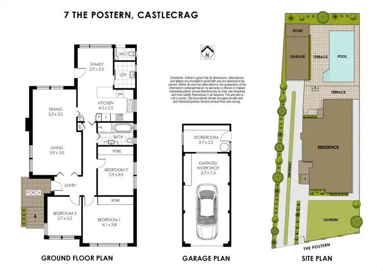 Floorplan of Homely house listing, 7 The Postern, Castlecrag NSW 2068