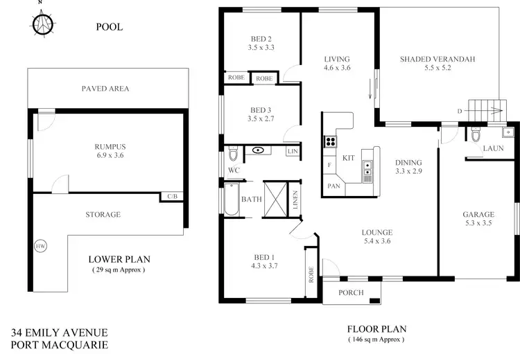 Floorplan of Homely house listing, 34 Emily Avenue, Port Macquarie NSW 2444