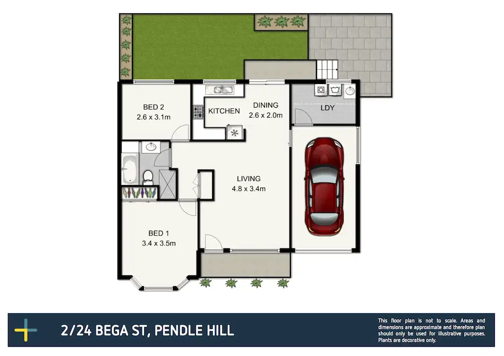 Floorplan of Homely villa listing, 2/24 Bega Street, Pendle Hill NSW 2145
