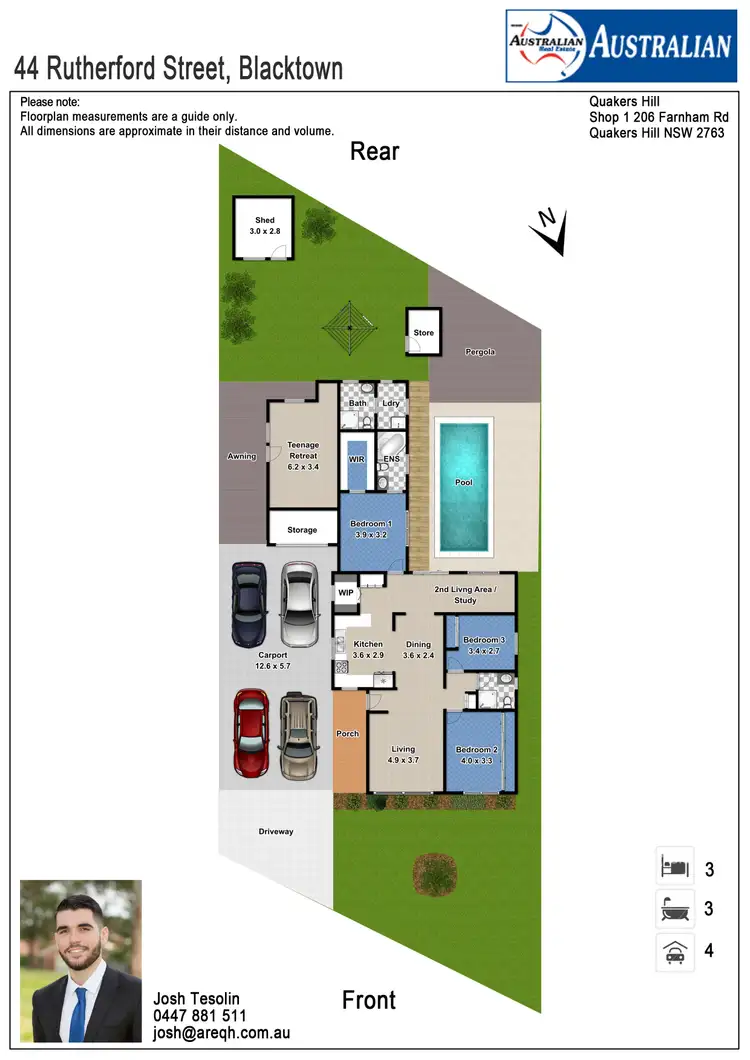 Floorplan of Homely house listing, 44 Rutherford Street, Blacktown NSW 2148