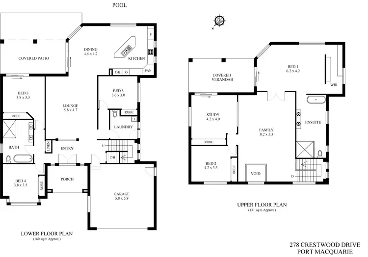 Floorplan of Homely house listing, 278 Crestwood Drive, Port Macquarie NSW 2444