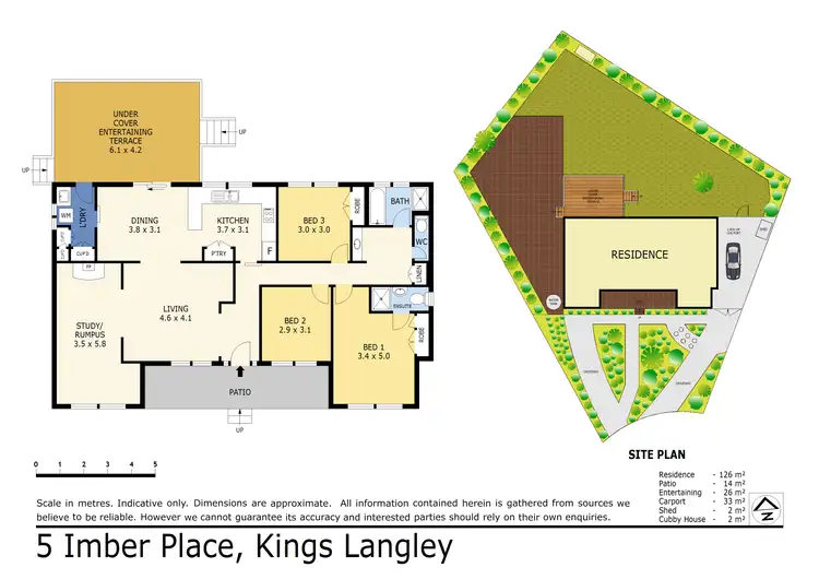 Floorplan of Homely house listing, 5 Imber Place, Kings Langley NSW 2147