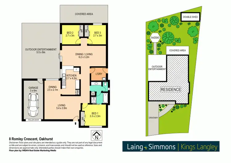 Floorplan of Homely house listing, 8 Romley Crescent, Oakhurst NSW 2761