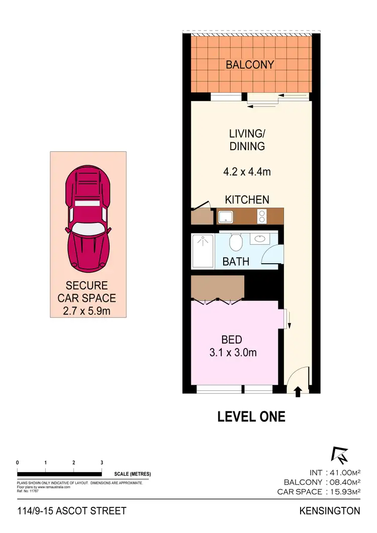 Floorplan of Homely apartment listing, 114/9-15 Ascot St, Kensington NSW 2033