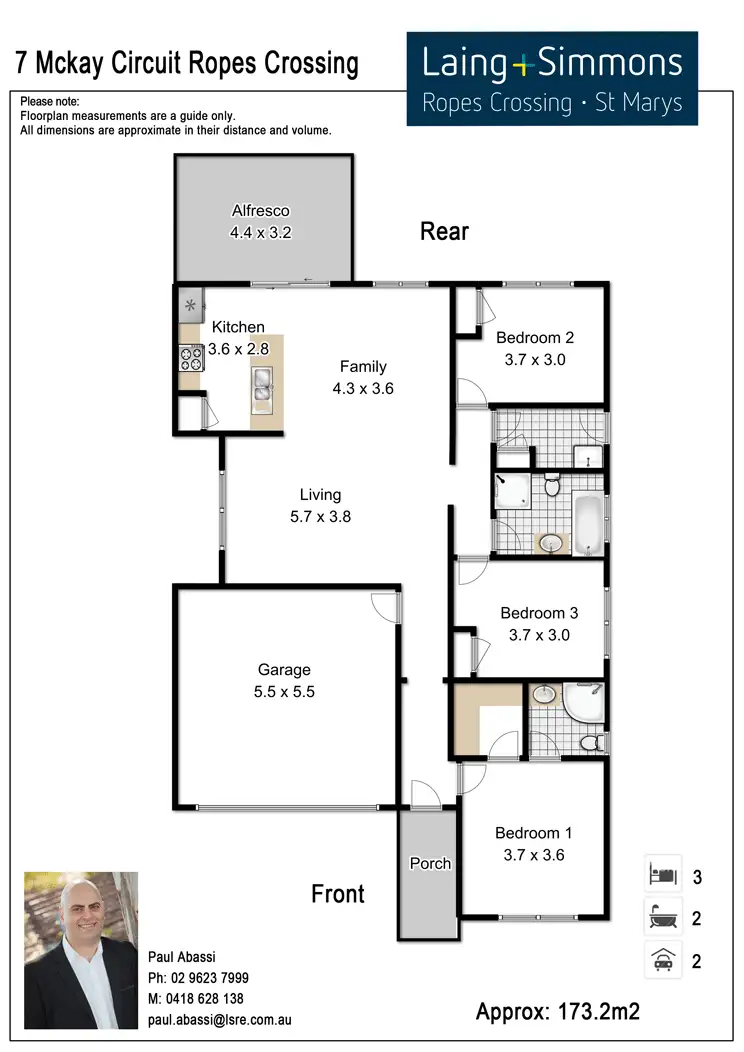 Floorplan of Homely house listing, 7 Mackay Circuit, Ropes Crossing NSW 2760
