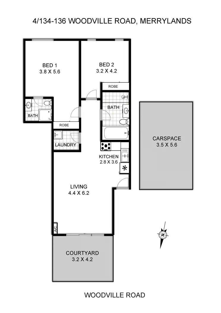Floorplan of Homely apartment listing, 4/136 Woodville Road, Merrylands NSW 2160