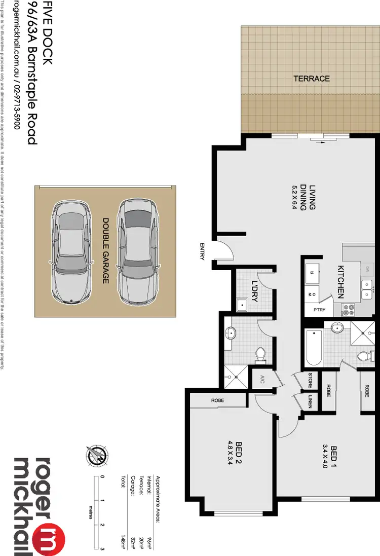 Floorplan of Homely apartment listing, 96/63A Barnstaple Road, Five Dock NSW 2046