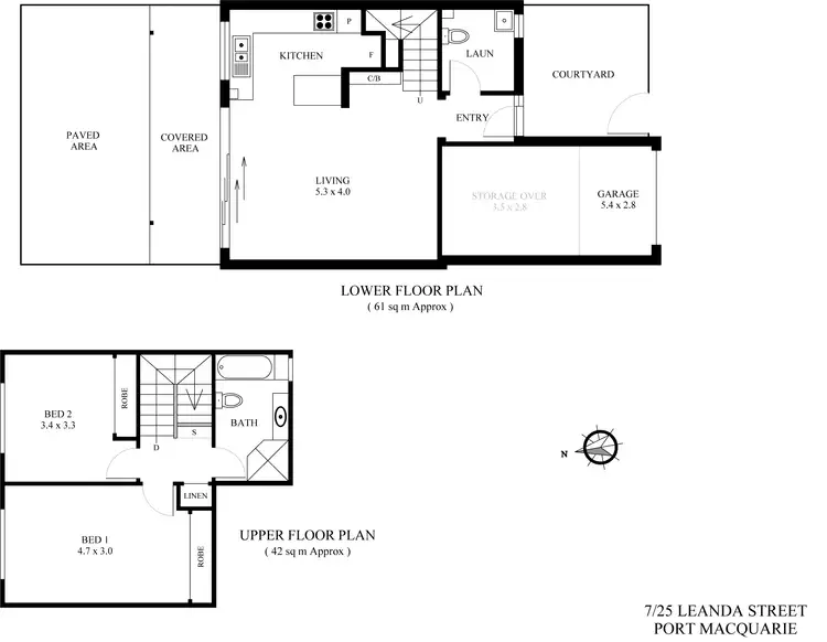 Floorplan of Homely townhouse listing, 7/25 Leanda Street, Port Macquarie NSW 2444