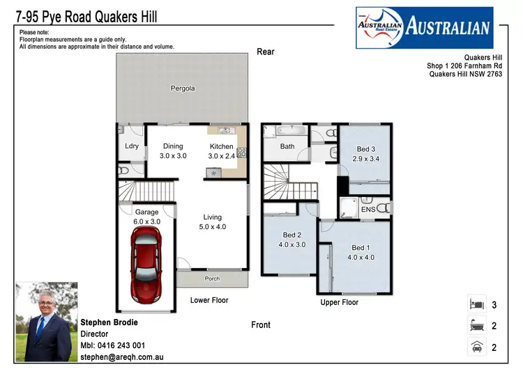 Floorplan of Homely townhouse listing, 7/95 Pye Road, Quakers Hill NSW 2763