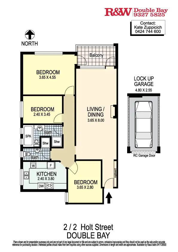 Floorplan of Homely apartment listing, 2/2 Holt Street, Double Bay NSW 2028