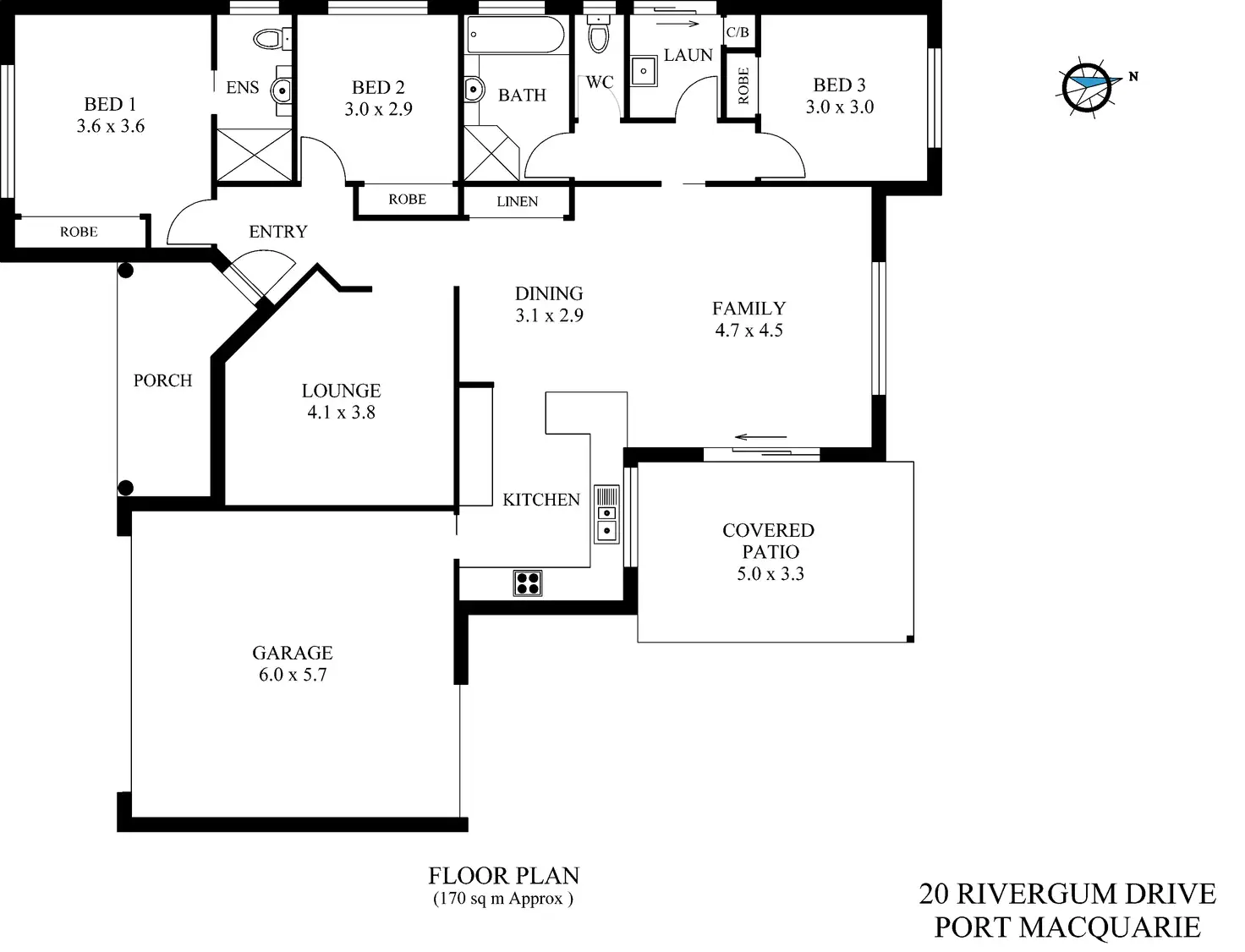 Floorplan of Homely house listing, 20 Rivergum Drive, Port Macquarie NSW 2444