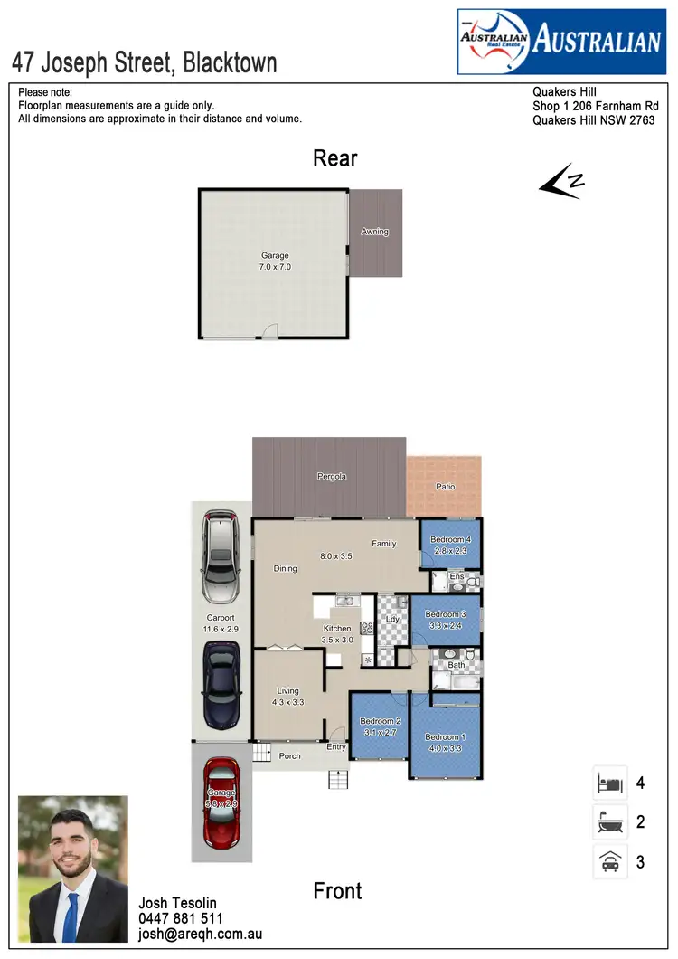 Floorplan of Homely house listing, 47 Joseph Street, Blacktown NSW 2148