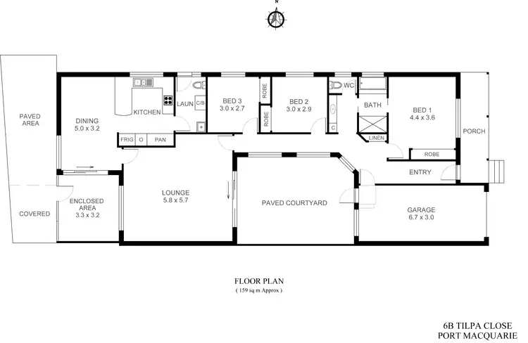 Floorplan of Homely house listing, 6B Tilpa Close, Port Macquarie NSW 2444