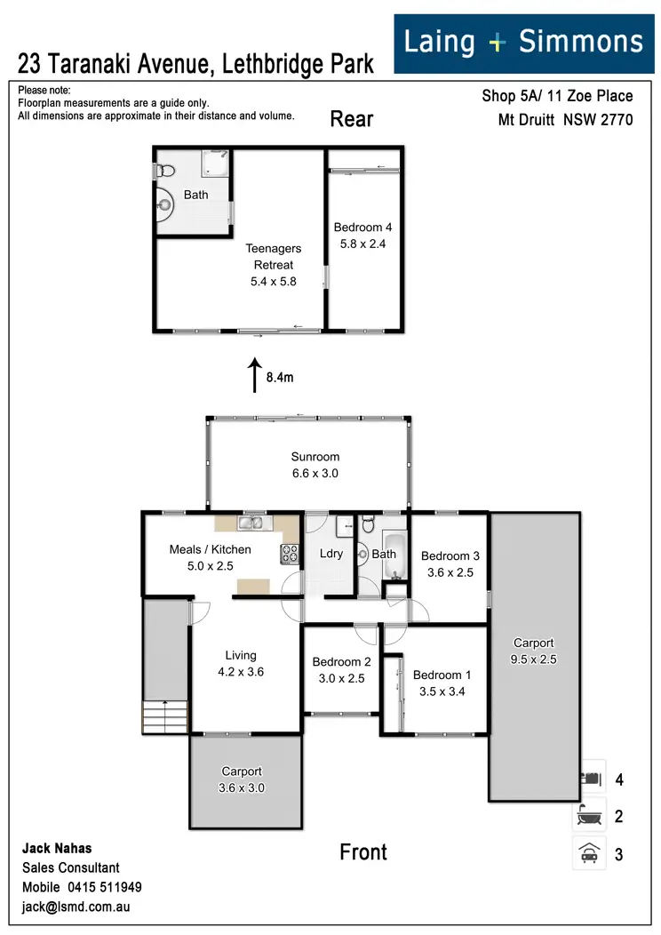 Floorplan of Homely house listing, 23 Taranaki Avenue, Lethbridge Park NSW 2770