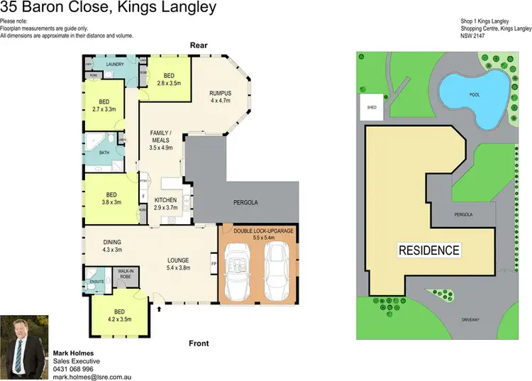 Floorplan of Homely house listing, 35 Baron Close, Kings Langley NSW 2147