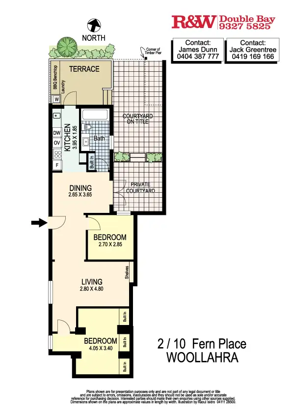 Floorplan of Homely apartment listing, 2/10 Fern Place, Woollahra NSW 2025