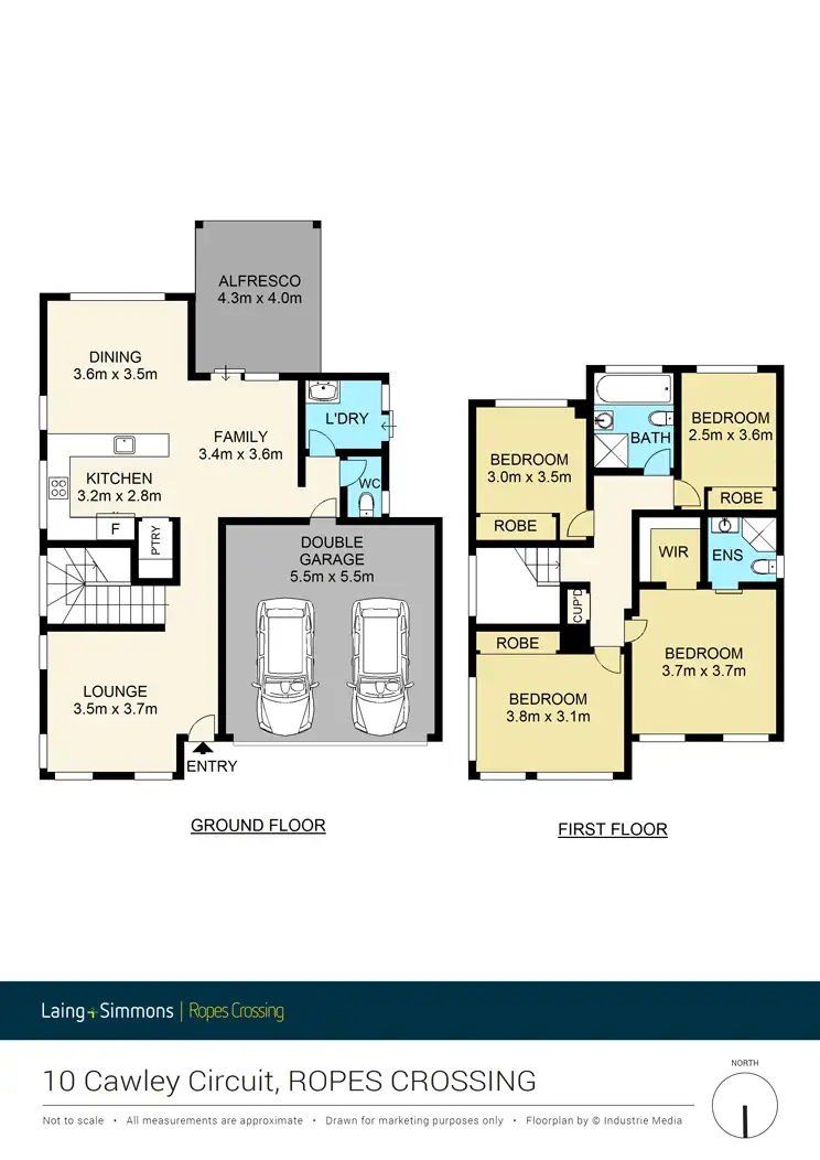 Floorplan of Homely house listing, 10 Cawley Circuit, Ropes Crossing NSW 2760