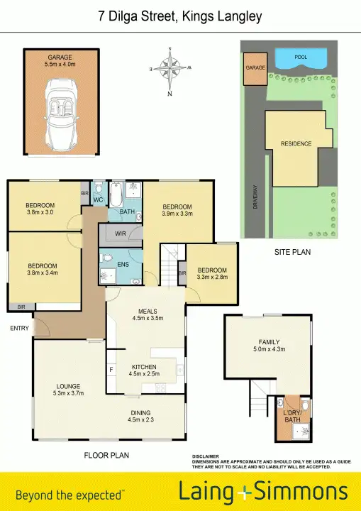 Floorplan of Homely house listing, 7 Dilga Street, Kings Langley NSW 2147