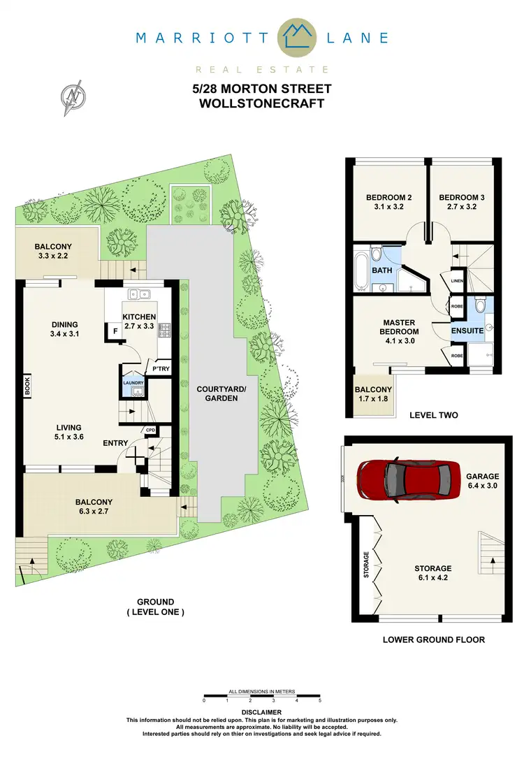Floorplan of Homely townhouse listing, 5/28 Morton Street, Wollstonecraft NSW 2065