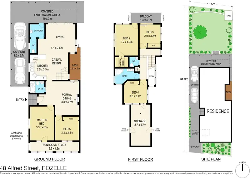 Floorplan of Homely house listing, 48 Alfred Street, Rozelle NSW 2039